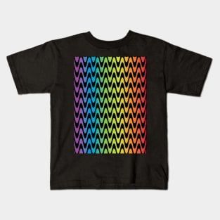 Psychedelic Rainbow Pattern v2 Kids T-Shirt